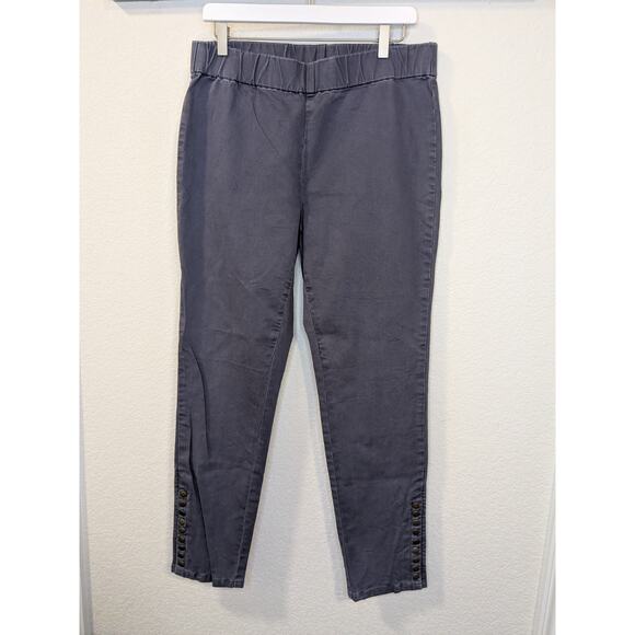 Soft Surroundings Gray Metro Pull On Ankle Pants Size Medium $80 New 29687 - Picture 2 of 7